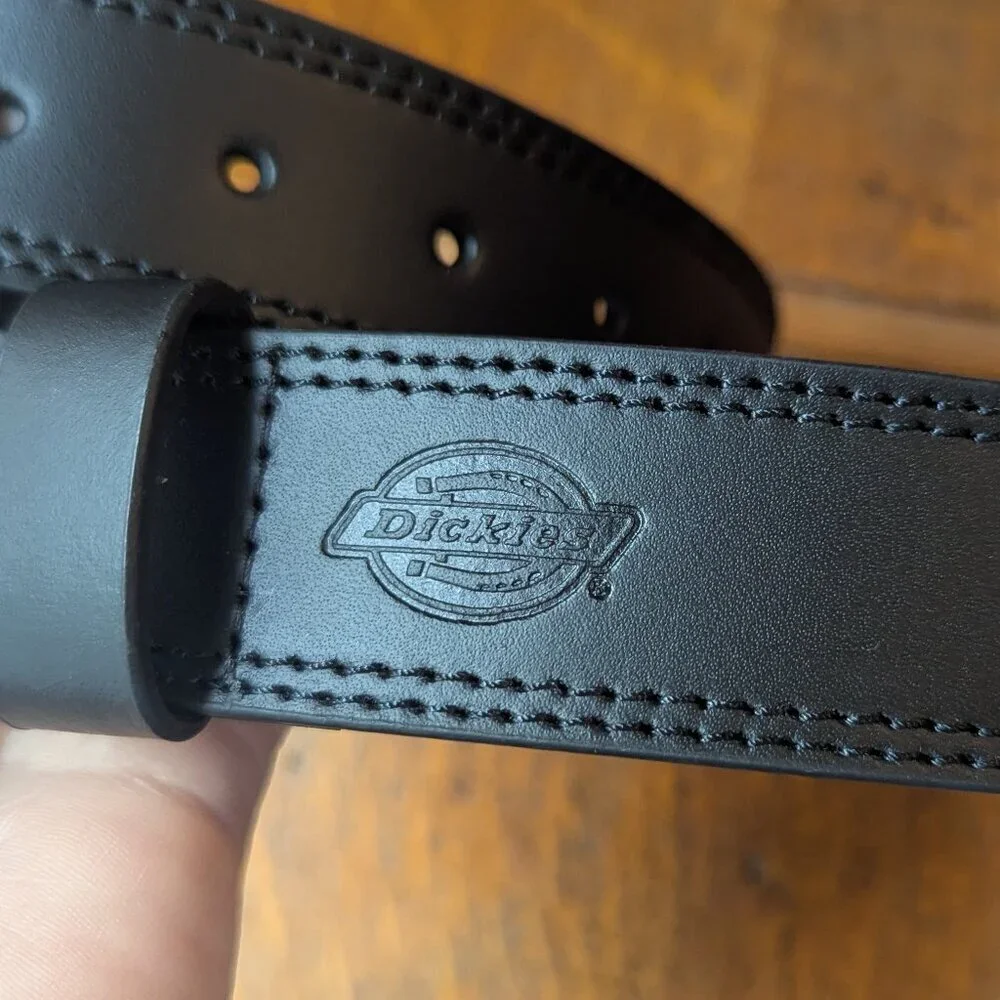 New Dickies Leather Belt Men’s Size 32 Black Unisex Grunge‎ Work Streetwear